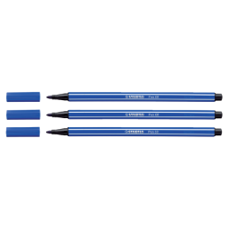 En_rotulador stabilo acuarelable pen 68 azul marino punta gruesa 1mm