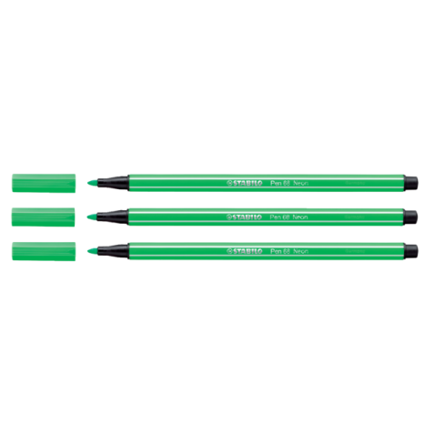 Viltstift STABILO Pen 68/033 medium neon groen