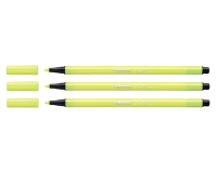 Viltstift STABILO Pen 68/024 medium neon geel