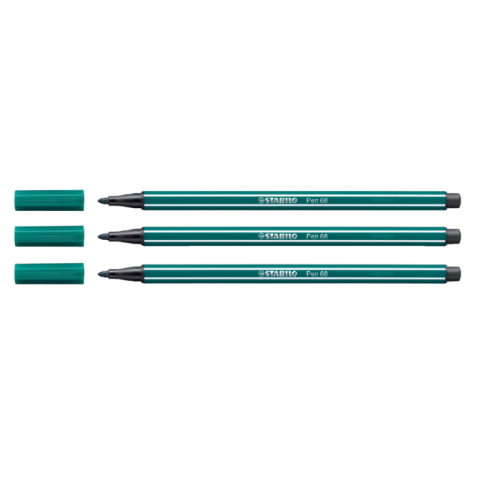 Feutre STABILO Pen 68/53 Medium turquoise vert