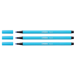 Feutre STABILO Pen 68/57 Medium bleu azur