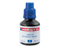 En_tinta rotulador edding t-25 azul bote 30 ml
