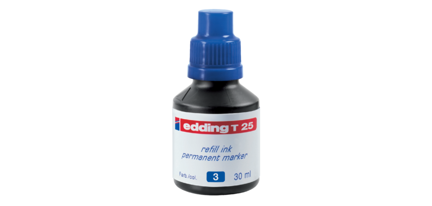Edding T25 blue marker ink