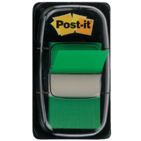 Indextabs Post-it 680 25.4x43.2mm groen 50 tabs