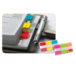 Marque-pages Post-it 686GOT 25,4x38mm strong assorti