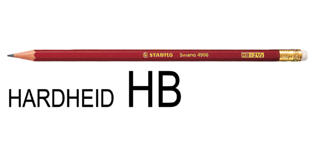 Potlood STABILO Swano grafiet 4906 HB met gumtop