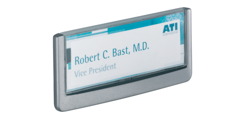 Plaque de porte Durable Click Sign 149x52,5mm graphite