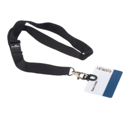 Textielkoord Durable 8187 met card fix zwart
