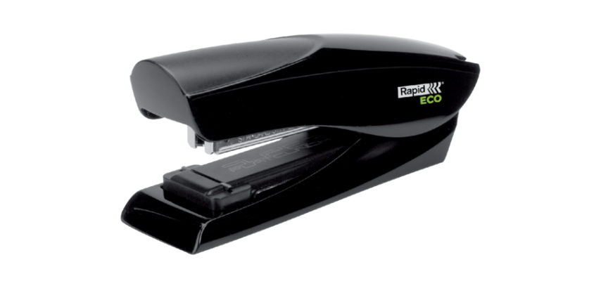 Agrafeuse Rapid Fashion Eco demi-bande 25 feuilles 24-26/6 noir