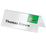 Porte-nom Sigel TA136 100x60mm double face transparent 10 pièces