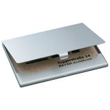 Porte-cartes de visite Sigel VZ136 Duo 2x15cartes 91x58mm alu mat