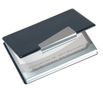 Porte-cartes de visite Sigel VZ131 20cartes aluminium/cuir