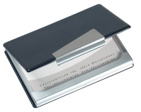 Porte-cartes de visite Sigel VZ131 20cartes aluminium/cuir