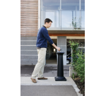 Collecteur de cigarettes Rubbermaid Groundskeeper Tuscan noir