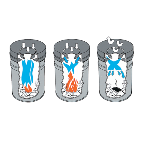 Corbeille à papier Vepa Bins anti-feu 80L 47cm noir