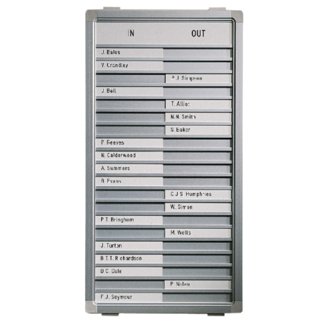 Aan-afwezigheidsbord Legamaster 77x26cm 30 namen