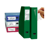 Etikethouder Djois 35x102mm zelfklevend transparant 12 stuks