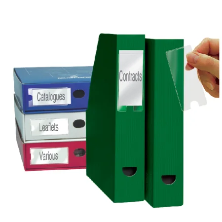 Porte-étiquettes Label Holders, Djois 10340, 55x150mm adhésif, recyclable,  6pcs.