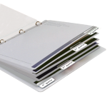 Indexing tabs Djois 12x40mm permanent adhesive white 48 pieces