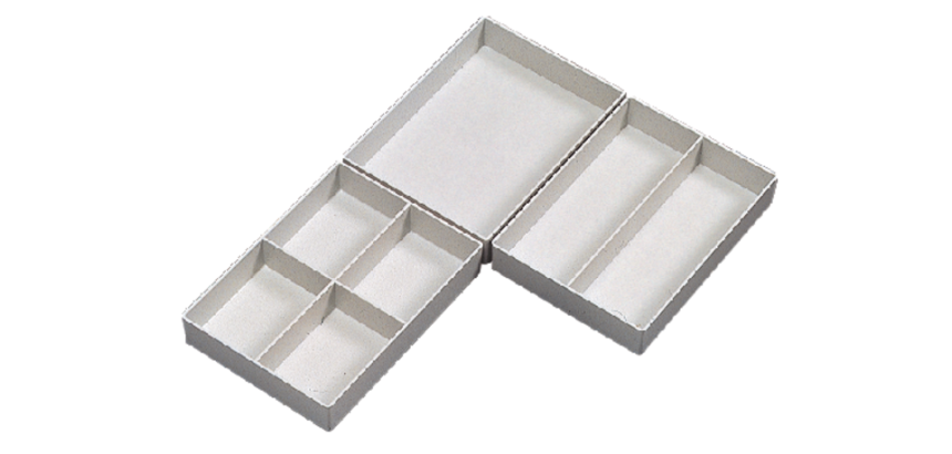 Djois sorting tray high 70x122x168mm 1 compartment gray