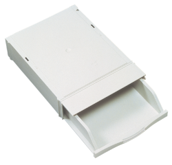 Cassette empilable Djois avec tiroir coulissant gris