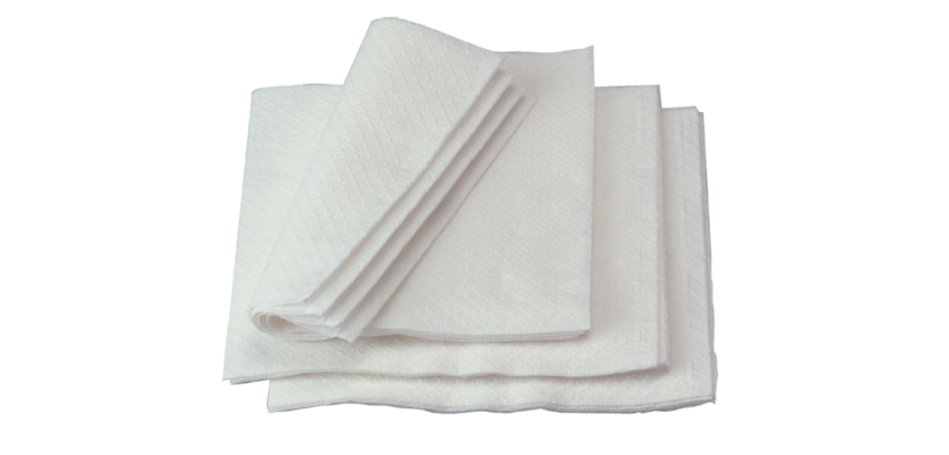 Servet IEZZY 1-laags 33x33cm wit 500 stuks 60770