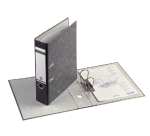 Leitz Lever Arch File 1082 180° Folio 80mm Black Cardboard
