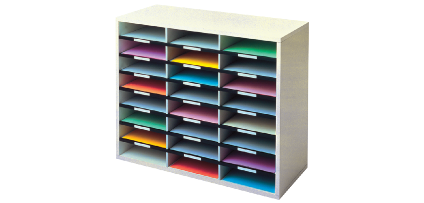 Casier Fellowes A4 36 cases 737x881x302mm gris clair