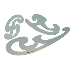 Gabarit Rumold Burmester 81104 3 pièces transparant