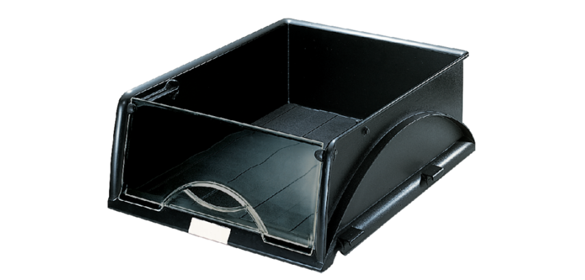 Briefablage Leitz 5231 Sorty mit Deckel schwarz