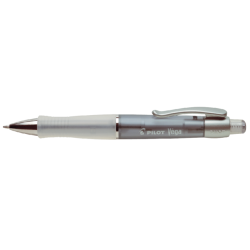 Stylo bille PILOT Vega transparent Medium noir