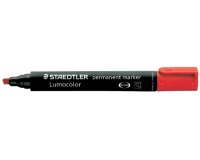 Viltstift Staedtler Lumocolor 350 permanent schuin rood