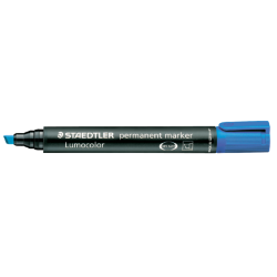 Marqueur Staedtler Lumocolor 350 biseau 2-5mm permanent bleu