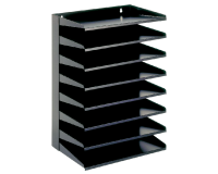 Sorteerrek Vepa Bins 8 delig zwart