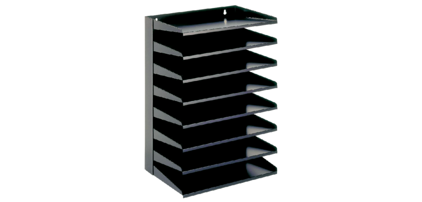 Vepa Bins Sorting Shelf 8 Compartments Black