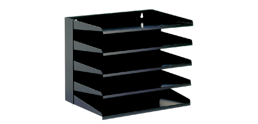 Vepa Bins sorter shelf 5 compartments black