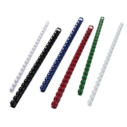 Reliure GBC 12mm 21 anneaux A4 blanc 100 pièces