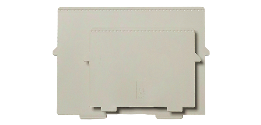 Intercalaire DIN A4 horizontal - Gris lumière
