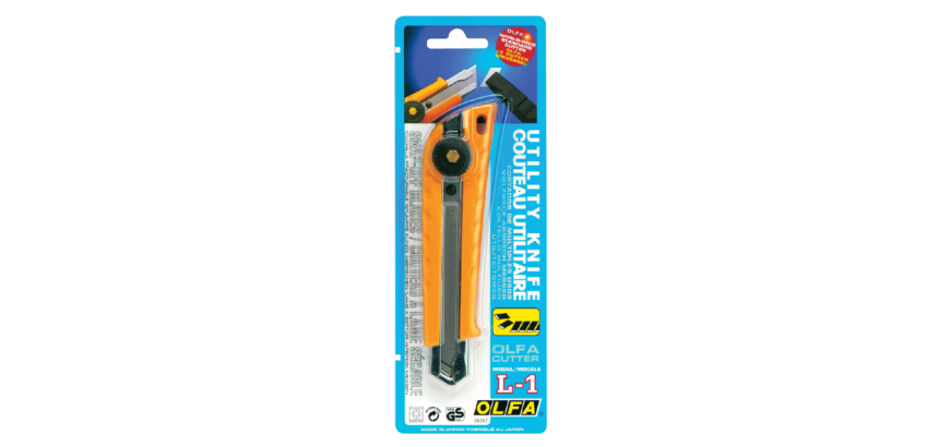 Olfa L1 Cutter 18mm Yellow Steel Body