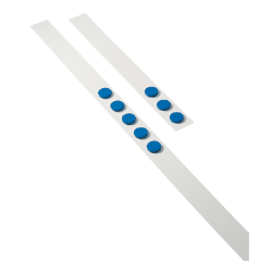 Wandlijst Desq 100cm met 5 blauwe magneten van 32mm