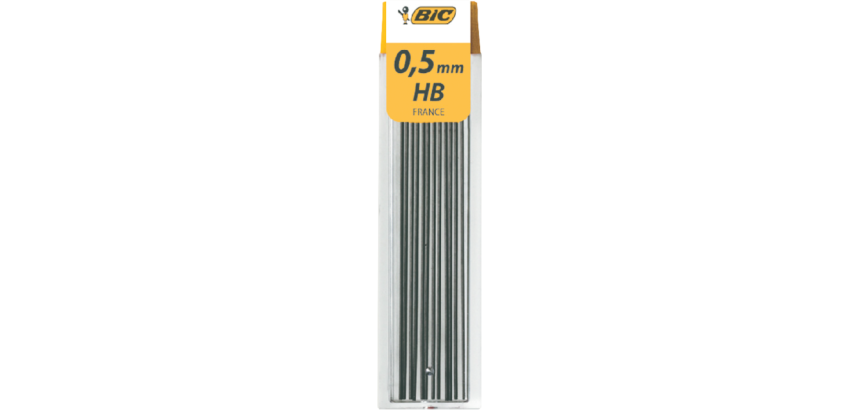 Mine BIC HB 0,5mm 12 pièces
