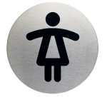 Pictogramme Durable 4904 Toilettes femmes rond 83mm
