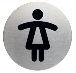 Pictogramme Durable 4904 Toilettes femmes rond 83mm