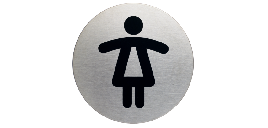 Pictogramme Durable 4904 Toilettes femmes rond 83mm