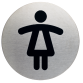 Pictogramme Durable 4904 toilettes femmes rond 83mm