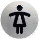 Pictogramme Durable 4904 Toilettes femmes rond 83mm