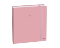 Quo Vadis - Agenda - 2027 - Exécutif Color - Semainier Planning - Multilingue - Pastel - Rose clair - 13 mois de décembre à décembre - 16x16 cm