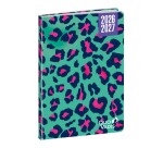 Quo Vadis - Agenda année scolaire - 2026-2027 - Hebdocolor 15 - Semainier Horizontal - Français - Canopy Panthère - 12 mois de août à juillet - 10x15 cm