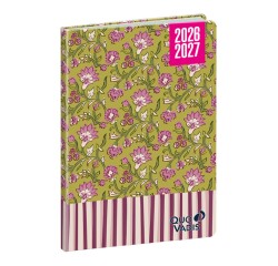 Quo Vadis - Agenda année scolaire - 2026-2027 - Hebdocolor 15 - Semainier Horizontal - Français - Canopy Fleurs - 12 mois de août à juillet - 10x15 cm