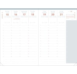 Quo Vadis - Recharge Agenda - 2027 - Affaires Color - Semainier Planning - Multilingue - 13 mois de décembre à décembre - 10x15 cm